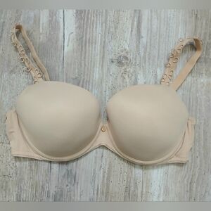 Prima Donna Perle Plunge T-Shirt Bra Cafe au Lait 36C Vine Strap